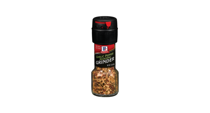 Garlic Pepper Seasoning Grinder via mccormick.com